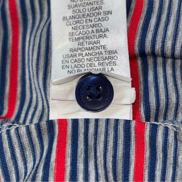 Vineyard Vines Performance red navy blue striped short sleeve polo shirt size XL - Picture 9 of 9